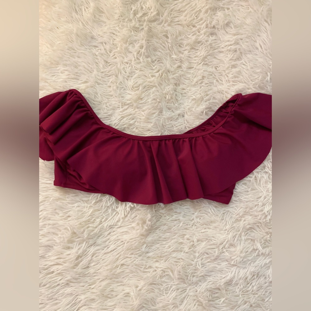 Rue Bleu off the shoulder swim bikini top XL